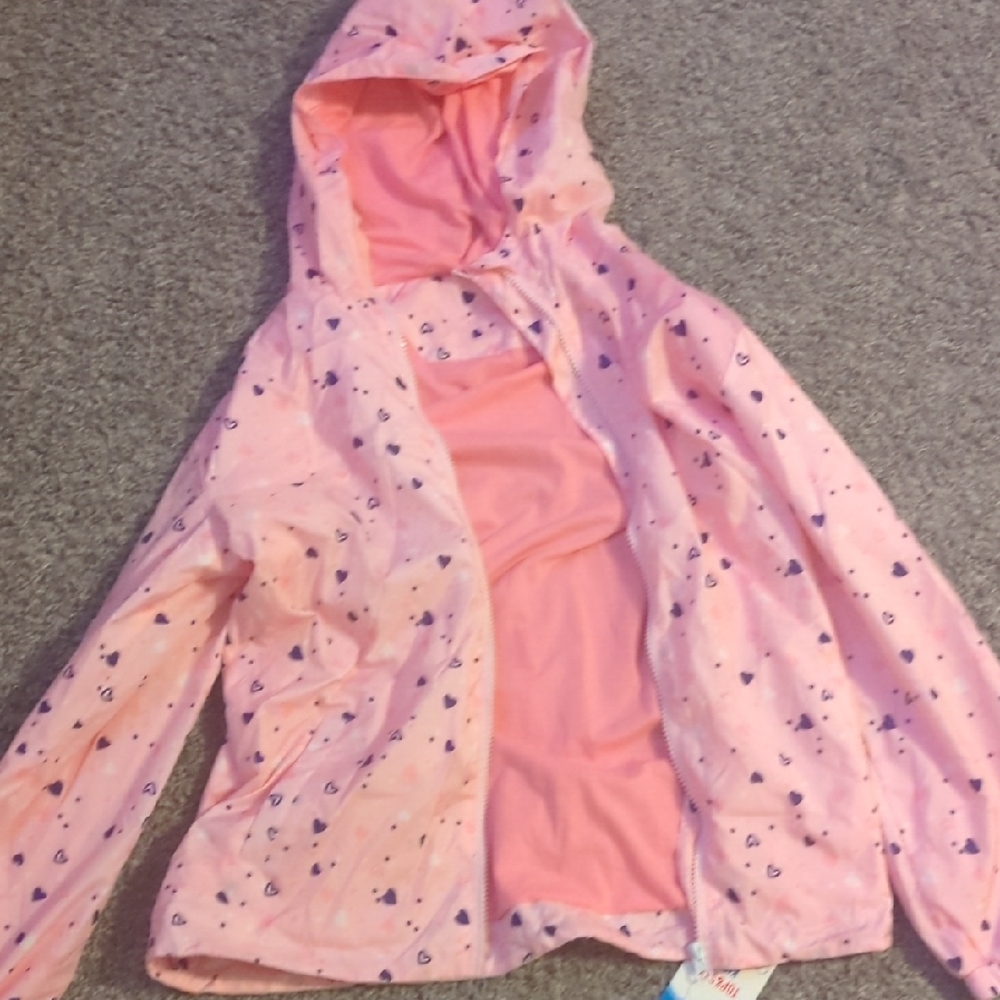Playful Pink and Purple Speckled Raincoat